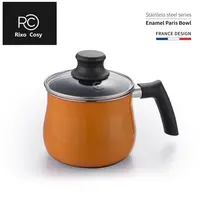 Rixo coxy高端14CM珐琅法国巴黎锅烹饪壶油炸锅正品