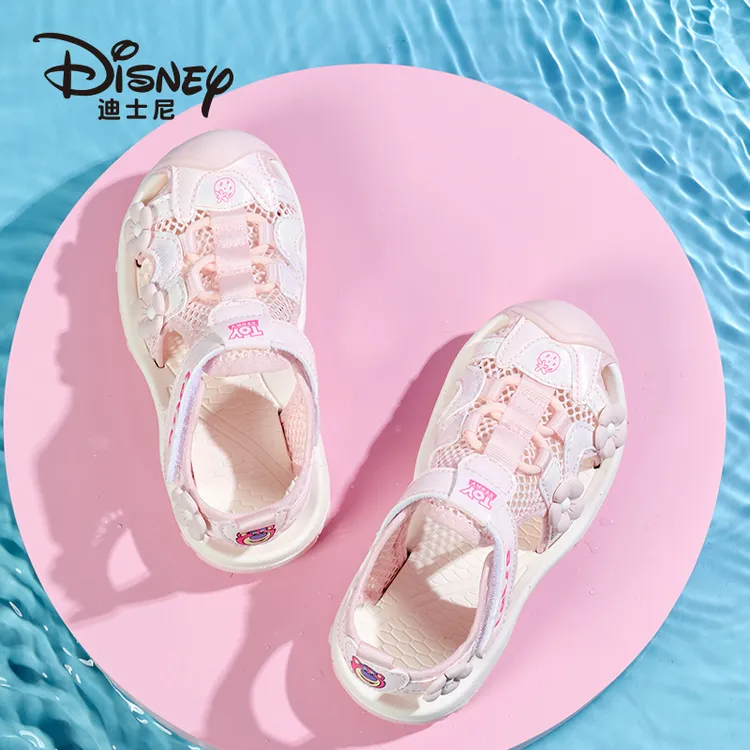 迪士尼女童凉鞋2026年夏季透气3-12岁儿童运动休闲包头凉鞋子女孩商品图