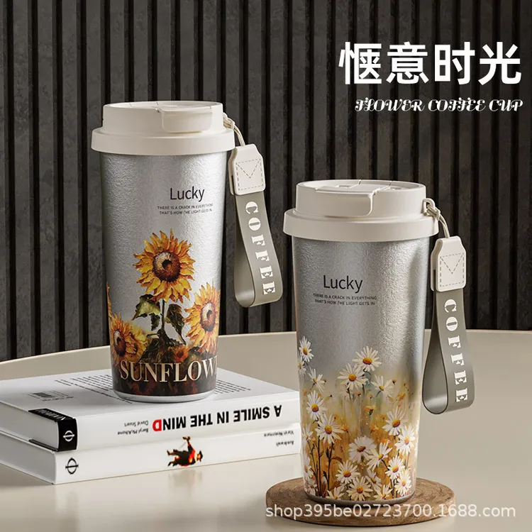 2024纯钛水杯男女高档便携钛杯保温杯咖啡杯泡茶水分离节日礼2025