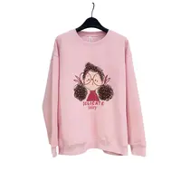 8967-(卡通女孩)套头卫衣(女孩粉色)