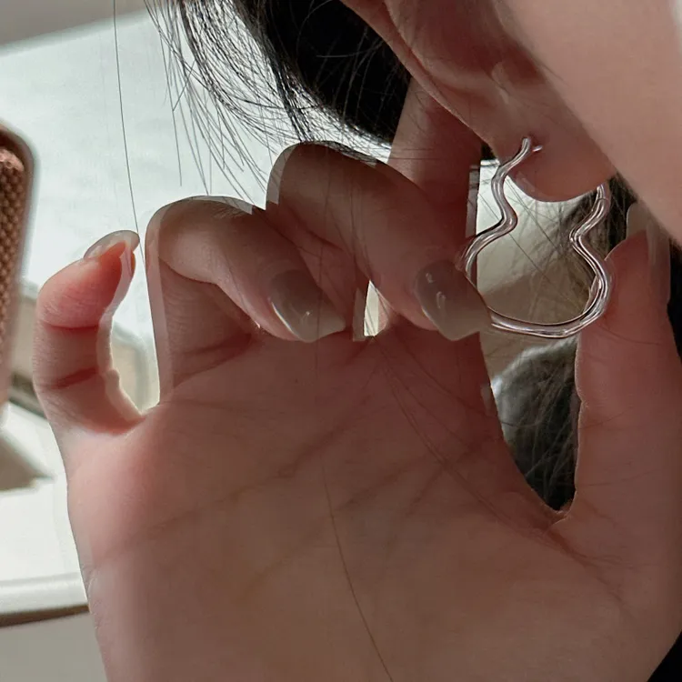 925银耳饰 S925银韩版小众设计葫芦简约复古耳环韩系时髦INS风
