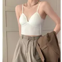 DENGDAHA「小胸必备」外穿吊带背心打底内衣文胸一体美背HBZA909606