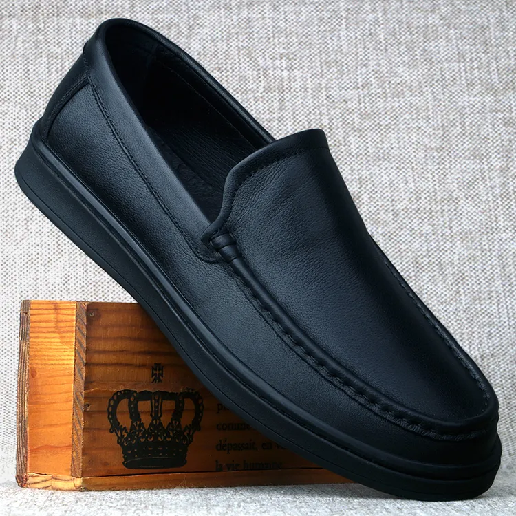 CATIA SELI2025春秋新款一脚蹬休闲商务皮鞋软底透气英伦懒人单鞋