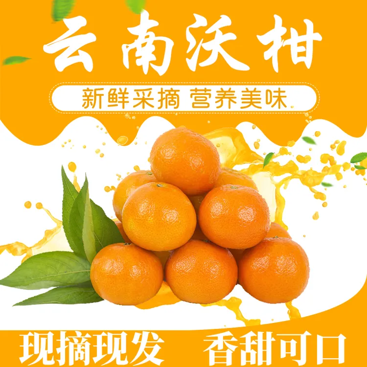 H【新鲜采摘】云南高原花皮沃柑新鲜水果包邮