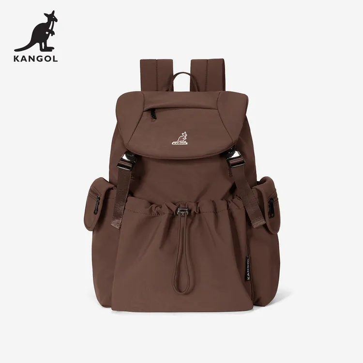 【郝熠然同款】KANGOL翻盖双肩包大容量旅游轻便女背包防泼水书包商品图