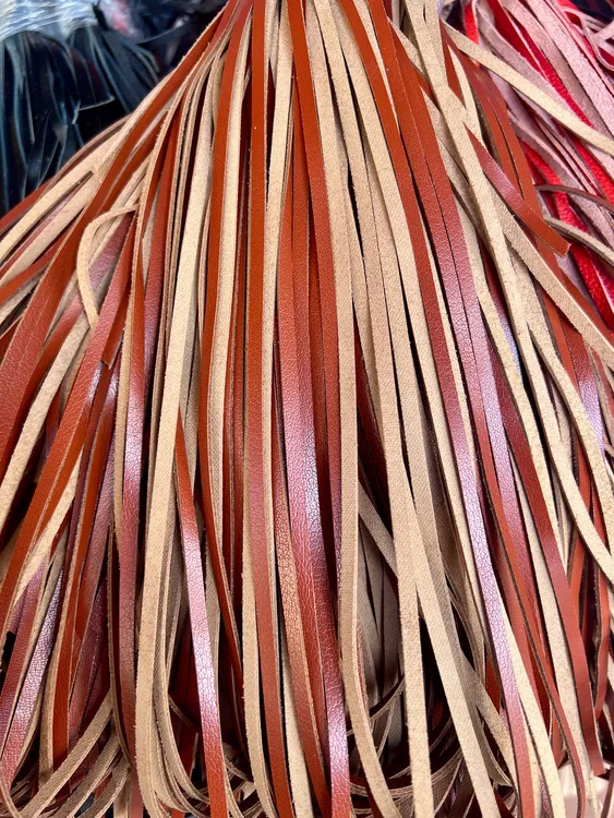 DIY手工编织牛皮绳六角花编织田字格编织藤条编织真牛皮绳皮绳