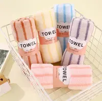 【到手5条】花边加厚珊瑚绒毛巾30*60颜色随机高颜值超柔家用毛巾pz