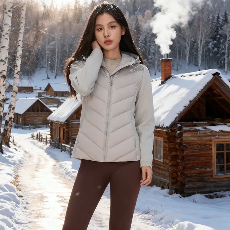 拉夏贝尔羽绒服女2025冬季新款韩版连帽冬季加厚保暖外套
