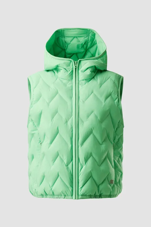 KOLON SPORT可隆女士户外轻量连帽羽绒马甲鹅绒