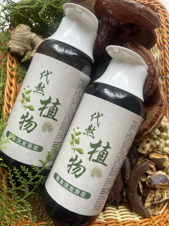纯植物洗头原浆侧柏叶洗发水草本养发护发液控油去头屑