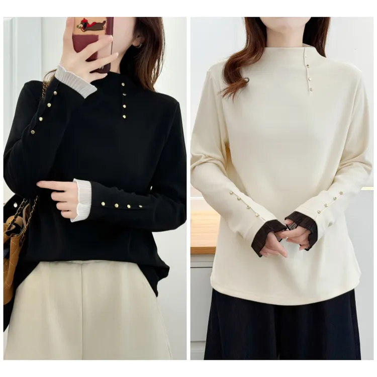 115-195斤大码女装胖mm冬季保暖洋气显瘦百搭德绒打底衫T恤衫内搭