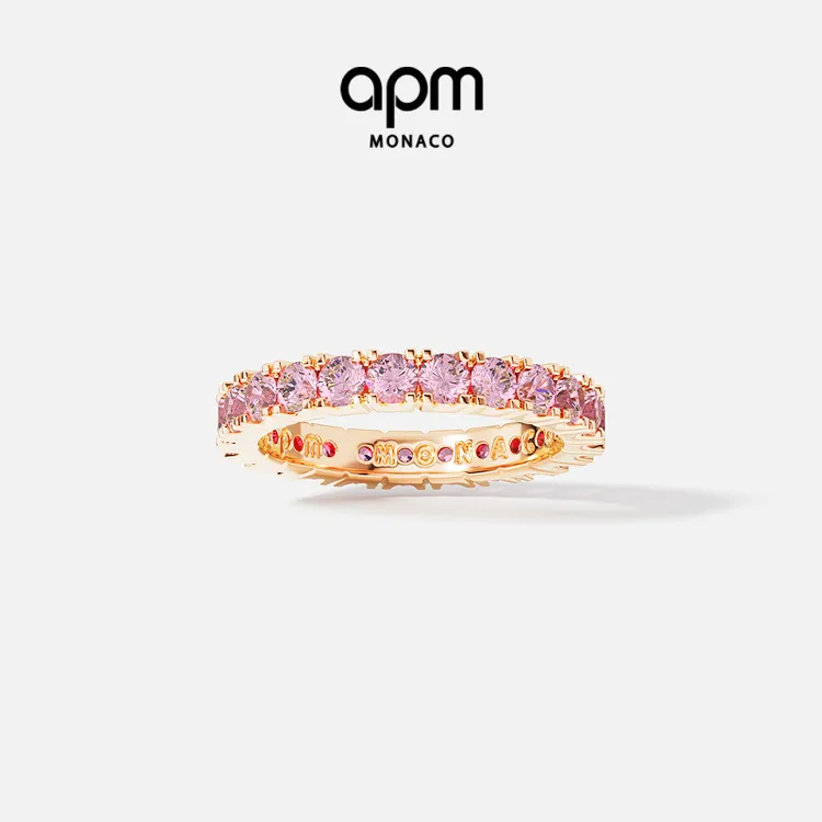 APM Monaco 密镶戒指女款情侣对戒明星同款饰品氛围感时尚对戒
