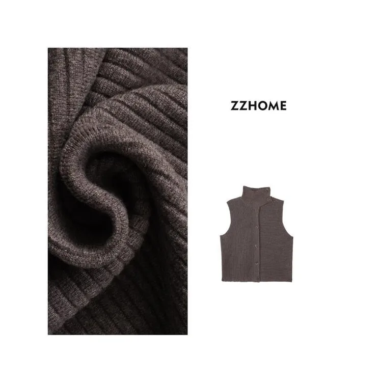 ZOZO HOME ｜织物之美秩序坑条肌理高领马甲q172279p