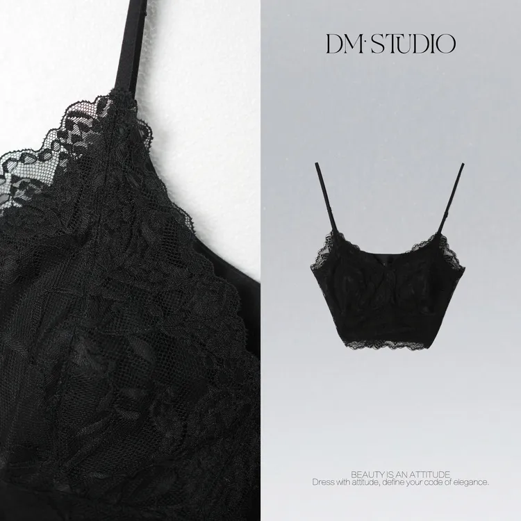DEDM•STUDIO/小众精致感亲肤舒适蕾丝吊带美背2507BX/R12B5601