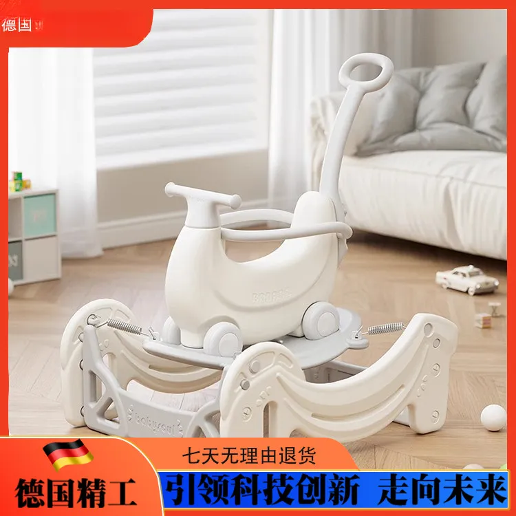 德国儿童玩具车宝宝学步婴儿学爬车可坐人手推车香蕉摇摇马防摔