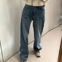 ananstudio蓝色牛仔裤（内里绒毛）