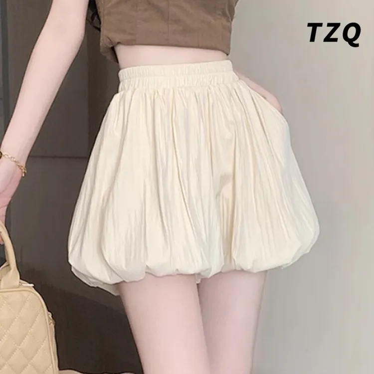 泡泡花苞裙半身裙女秋季新款小个子老钱风松弛感女装ZQ2551230