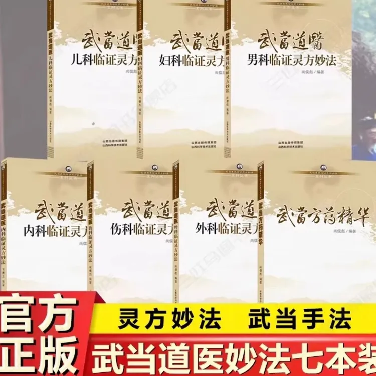 武当道医临证灵方妙法系列丛书尚儒彪主编中医儿科妇科男科内科书