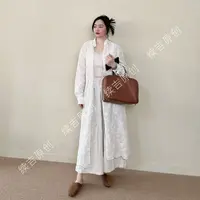 续吉麻衣25-812【荡秋千】气质宽松刺绣夏季开扣连衣裙