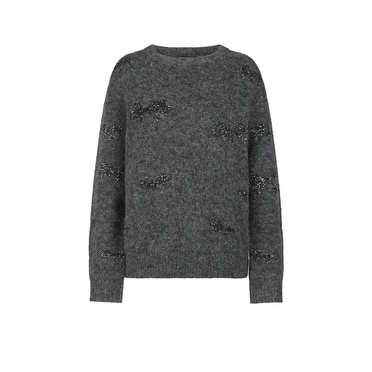 S·DEER圣迪奥【暮隐之境】冬季新款休闲套头女式针织衫S254Z3509