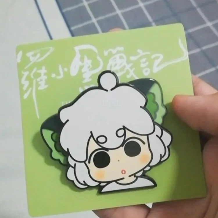【欧来】罗小黑战记2周边大电影超萌可动罗小黑金属徽章高颜值饰品