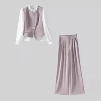 休闲小香风女装高腰时尚套装通勤风休闲风法式套