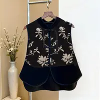 新中式中国风清冷禅意提花马甲坎肩2025秋季时尚气质洋气叠穿背心