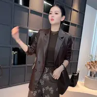 《姚家优麦汇》Y6882秋冬款皮衣设计感百搭时尚外套休闲女款