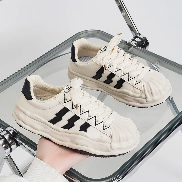 春季新款小白鞋女ins溶解鞋2023韩版休闲百搭运动老爹鞋