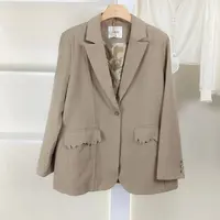 麦迪尚品 一路童行【诗M】3091870宽松百搭西装春秋女装专柜正品
