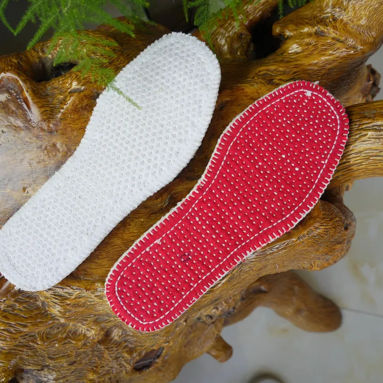 红色手工纳好千层布底纯手工棉鞋垫保暖舒适软底冬季千层底