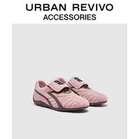 URBAN REVIVO2025秋季新款女士简约拼接反绒运动鞋UAYS50110#
