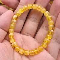 蜜蜡未镶嵌珠宝奇石单圈7.6mm，微瑕福利