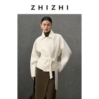 【温温专享】致知 归朝欢 全羊毛细腻小翻领利落短外套ZZ2EWWWZ011