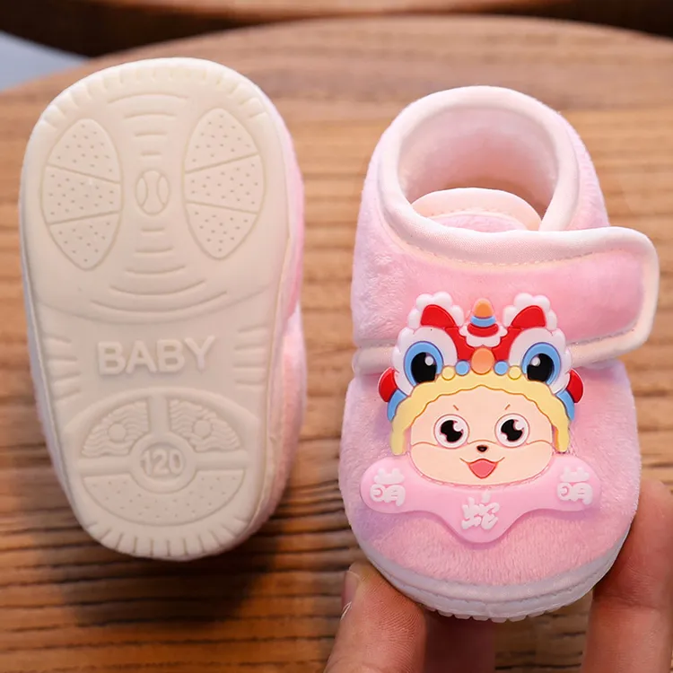 0--3-20个月宝宝棉鞋不掉鞋冬季加绒加厚软底防滑婴儿学步鞋