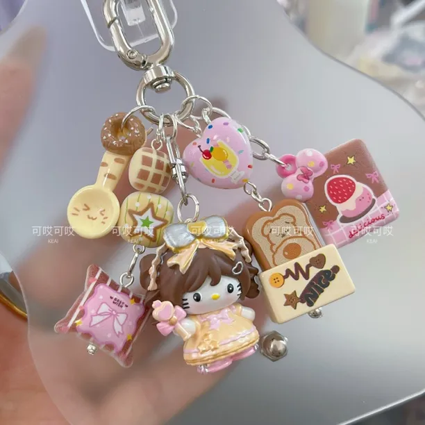 【捡漏链接】可爱多巴胺手工情侣手机链小熊挂件ins包挂小提溜萌粒