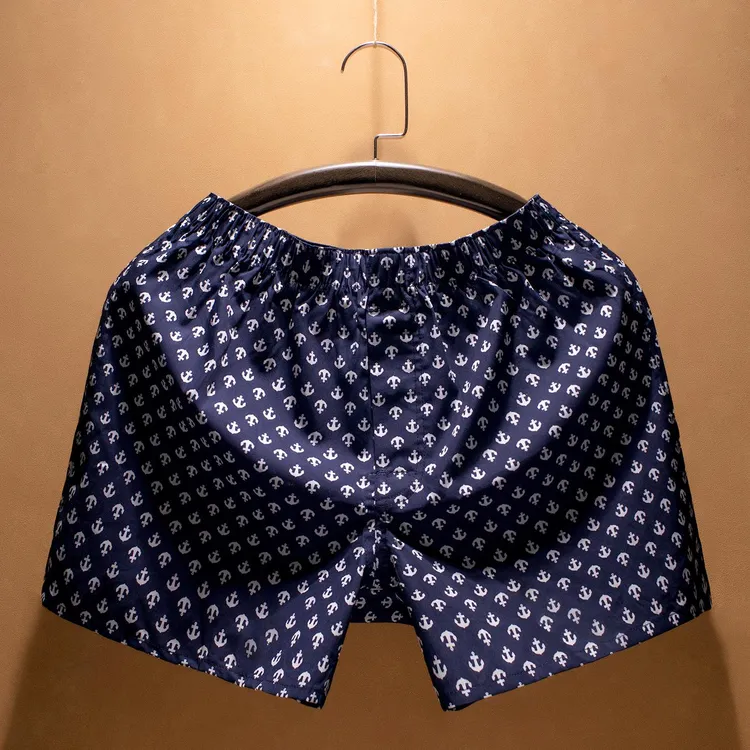 夏季薄款男士内裤潮流大码运动纯棉阿罗裤宽松透气休闲青年沙滩裤