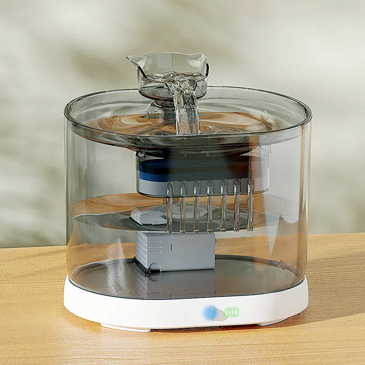 猫咪智能饮水机循环流水水无线不插电宠物自动喂水器小猫充电水碗