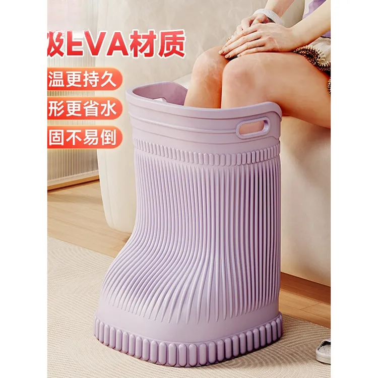 泡脚桶过小腿明星同款家用过膝泡脚桶靴恒温高深桶省水足浴盆好用