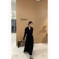 YSHUO【清冷感姐姐】交叉领针织衫系带抽绳裙百褶半裙两件套25539