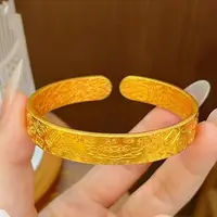 钨金手镯 [新款10mm吉言开口手镯]轻奢百搭可调节