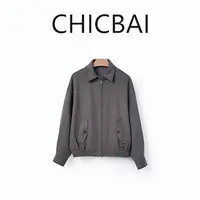 CHICBAI 奢适内核双面羊绒 绵羊毛夹克 摩登松弛感外套