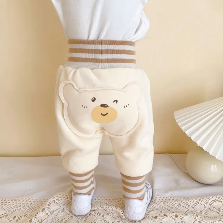 宝宝裤子加绒双层秋冬外穿一岁婴儿大pp裤冬季加厚高腰屁屁裤冬装