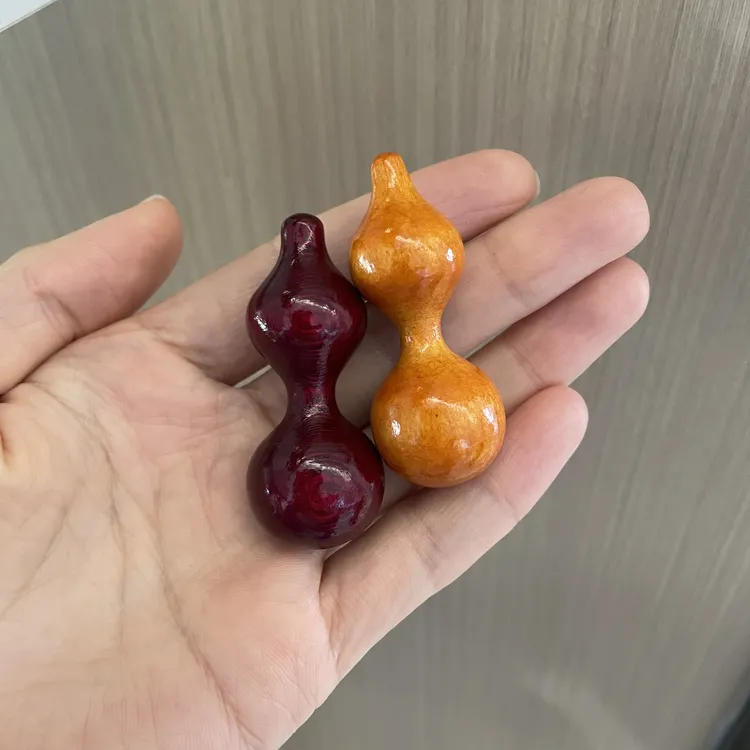 高级手盘紫葫芦枫木手把件学习手捻小葫芦盘玩创意玩具摆件解闷