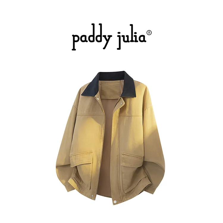 Paddy julia美式高级感夹克男秋季宽松休闲立领设计百搭潮流外套