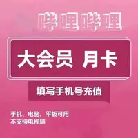 【直充到账】哔哩哔哩大会员月卡/季卡 超级大会员月卡/年卡