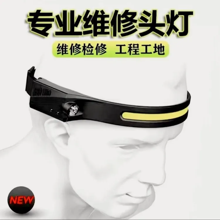 超亮LED头灯防水耐用适合露营夜跑钓鱼