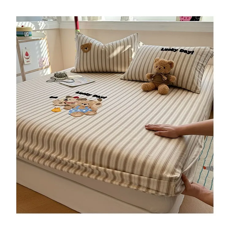 A类美拉德小狗全棉单件2025新款加厚床垫保护套罩纯棉