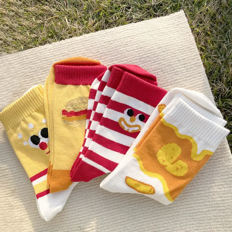 夏季少女风透气防汗女森系中筒袜常规不起球吸湿排汗