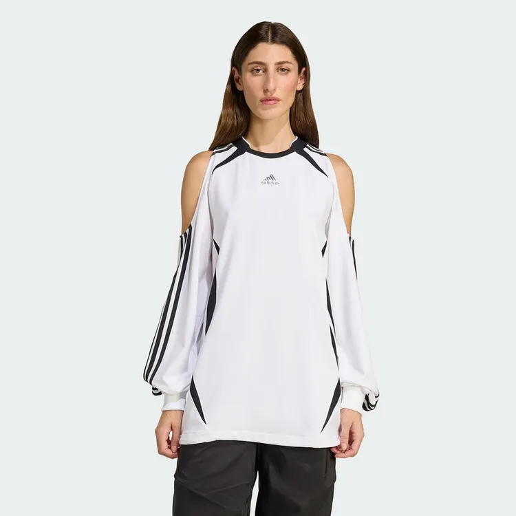 阿迪达斯 （adidas）女子休闲露肩运动长袖球衣KE9797